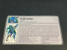 gi joe lot File Card 1992 Flak Viper Great Condition