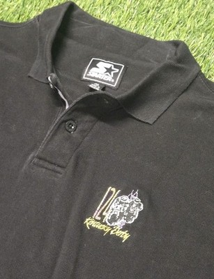 Vintage 1998 Starter Kentucky Derby 124th Polo Shirt Black Size XL 90s Horse...