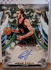 2024-25 Topps Inception Jakob Poeltl Autograph RARE Camo /10 Raptors #AC-JP