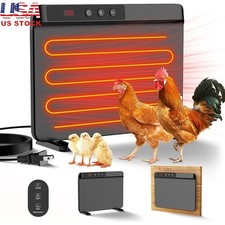 Chicken Coop Heater Remote Control Smart Adjustable Safety 200W Radiant Heater
