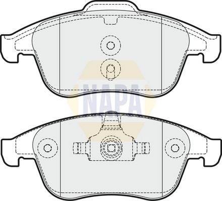 Napa Bremsbelagsatz BremsklöTze FüR Renault Grand ScéNic III JZ0/1_-image