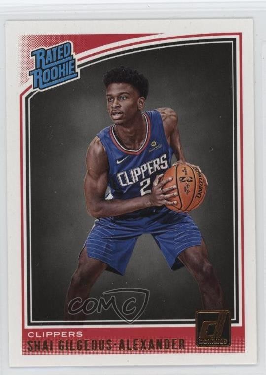 2018-19 Panini Donruss Rated Rookies Shai Gilgeous-Alexander #162 Rookie RC
