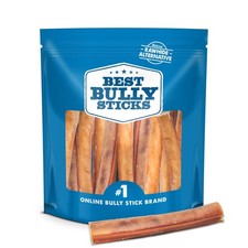 Best Bully Sticks 6 Inch Jumbo Bully Sticks for Dogs 12 Count Pack of 1