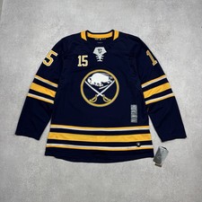 Adidas Jack Eichel #15 Buffalo Sabres NHL Hockey Jersey Fight Strap Mens Size 52