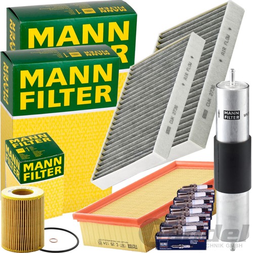 Pacchetto di ispezione pacchetto di manutenzione filtro con 5 l 0W-30 olio motore LongLife 3 FE, filtro dell'olio, filtro dell'aria abitacolo vite di scarico dell'olio
