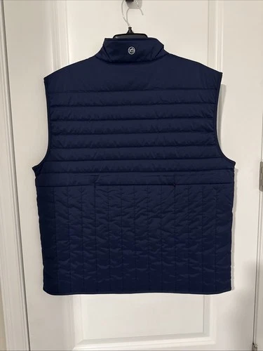 NWT men’s Southern Tide Greenwood Packable Quilted Vest Navy Blue LARGE image 4