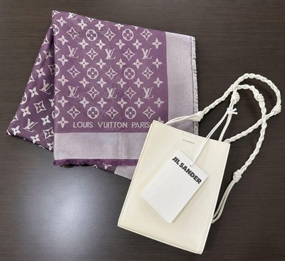 Louis Vuitton Stole / Jil Sander Tangle Small White New Unused