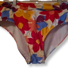 Time and Tru Size Large 12-14 Full Bottom Floral Bikini Bottom
