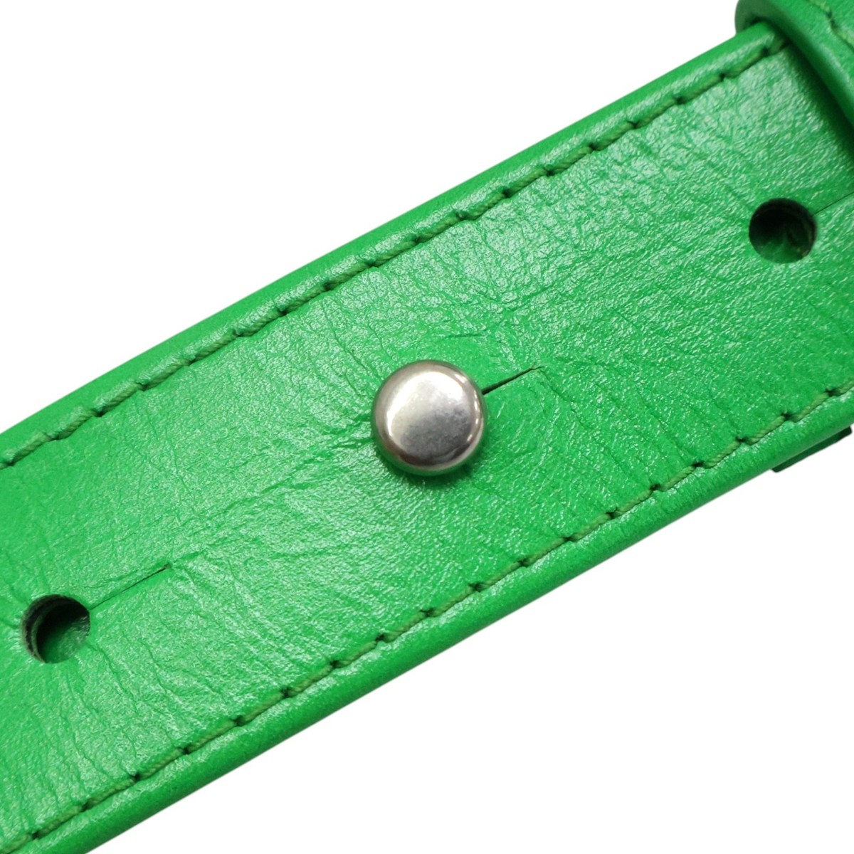 Vintage Bottega Veneta Green Textured Leather Belt Size 26 Made In Italy BOTTEGA VENETA Cassette Belt Bag Leather Green 651053 | eBay main image 2