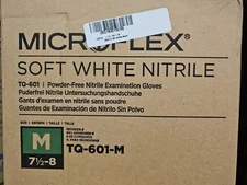 Ansell Tq-601-M  Gloves, Palm, Nitrile, Powder-Free, 1000ct