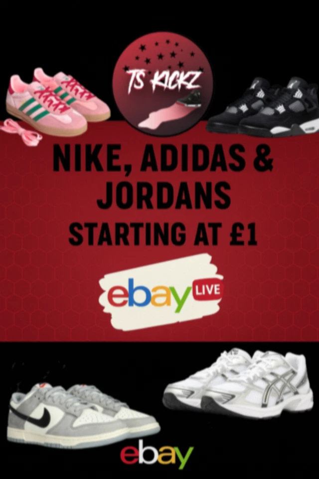 £1 START AUCTIONS! - BRAND NEW NIKE & ADIDAS SNEAKERS!