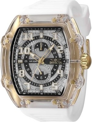 Invicta Men's Racing 48.5mm Gold Bezel VH61 Quartz Watch IN-48712