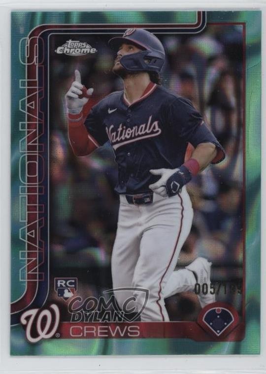 2025 Topps Chrome Aqua Lava Refractor /199 Dylan Crews #146 4k5