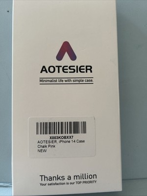 Aotesier iPhone 14 Case Chalk Pink ~ NIB