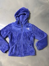 the north face girls fuzzy fleece Jacket Sz Xs 6 Excellent Condition