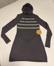 Dakini Women's Sweater Dress with Pattern Dark Gray Size Small New with Tags