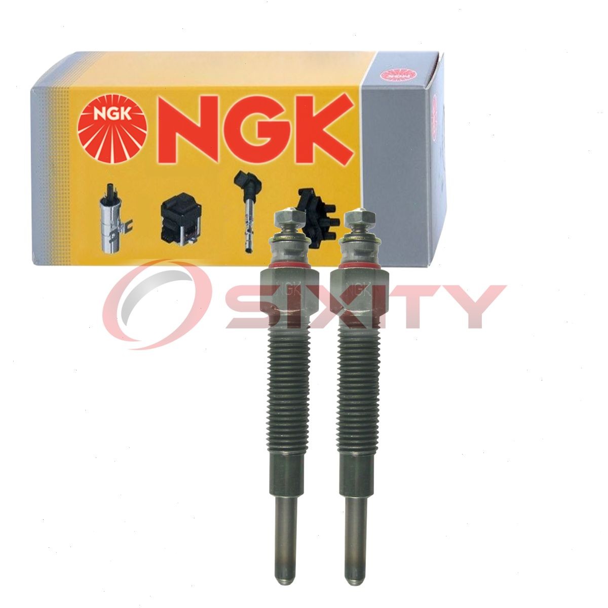 2 pc NGK 4018 Y-757RS Glow Diesel Glow Plugs for 5-86115977-0 5-86115977 tg