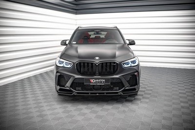 Maxton Design Frontlippe V.1 passend für BMW X5M F95 schwarz Hochglanz