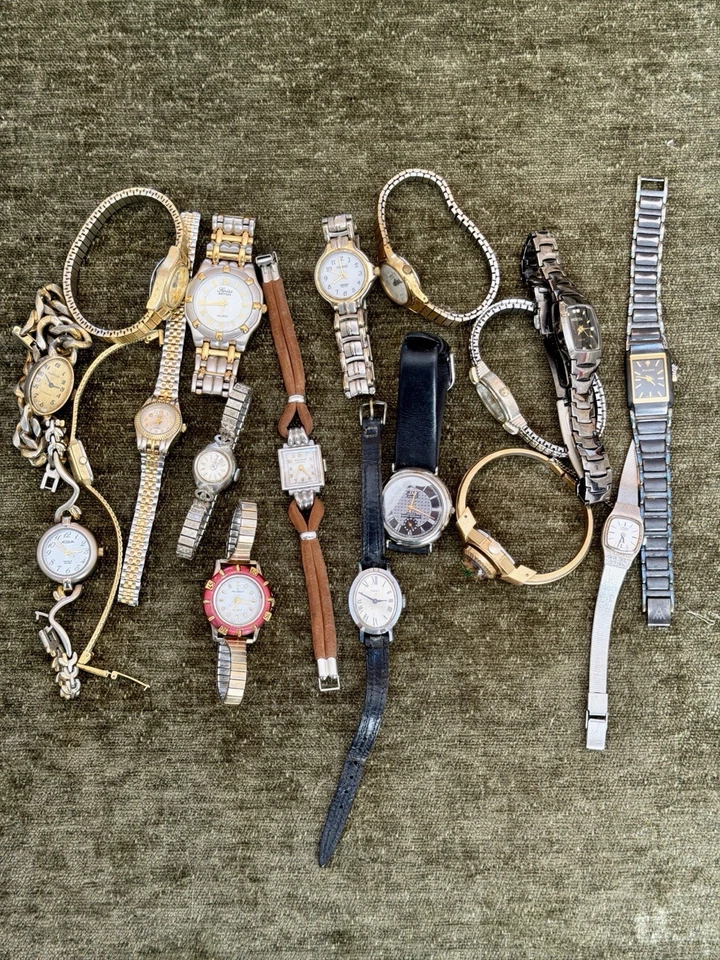 Reloj Peugeot Timex Citizen Vintage Lote 11 Piezas Reparación Reventa Foto 2 de 4