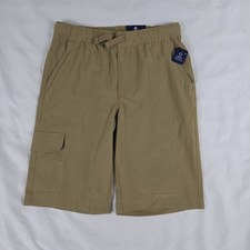 IZOD Performance Shorts Youth Size 16 Stretch Tan Adjustable Waist NEW