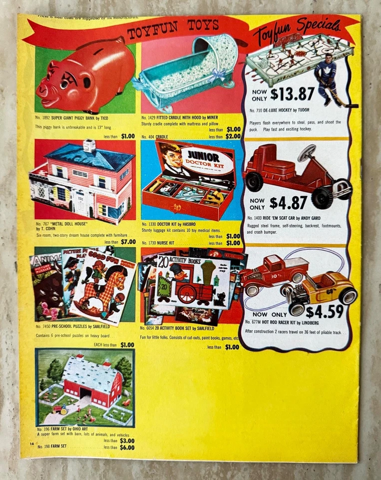 Редкий Рождественский Каталог - Загружен фантастическими винтажными ИГРУШКАМИ - Грузовики, Поезда... - Изображение 2 из 4