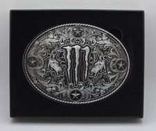 NEW Monster Energy Belt Buckle 2026 Morgan Wallen Alloy Steel In Box Rodeo Promo