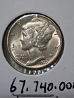 1939 Mercury Silver Dime In EF/AU Condition In My Opinion.#661