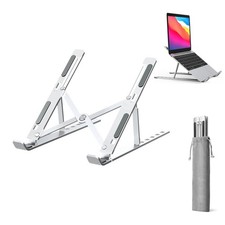 Laptop Stand for Desk, Adjustable Laptop Riser, Aluminum Alloy Foldable Porta...