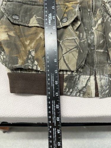 Woolrich Full Zip Hooded Realtree Hardwoods Camo Jacket Youth Size 14 - Picture 3 of 9