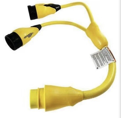 Marinco EEL Y-Adapter (2) 50A Female to (1) 50A Male - Y504-2-503 NEW