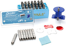 Metal Stamping Kit, Number and Letter Stamp Set A-Z, 0-9 and , Love Symbol , I
