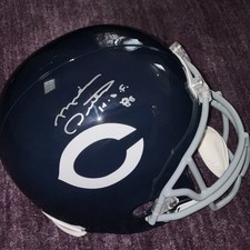 MIKE DITKA Signed Full-Size Chicago BEARS THROWBACK Helmet Beckett Wit. w/ HOF