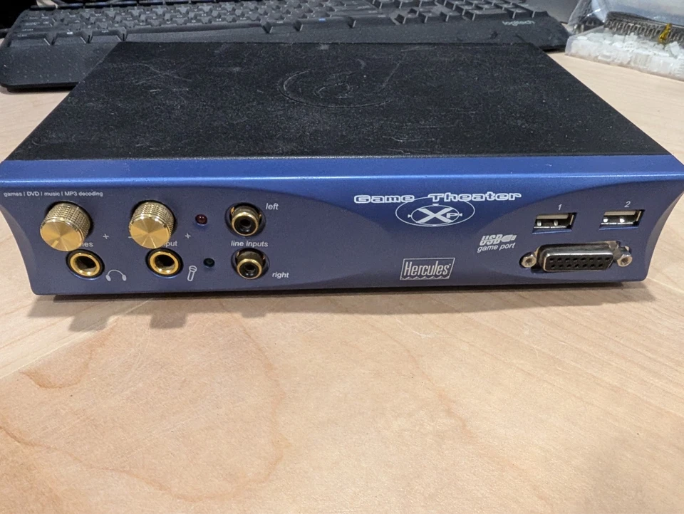 Hercules Game Theater XP Sound Card, cable. & Rack Crystal CS4630 Tested - Image 3 of 4