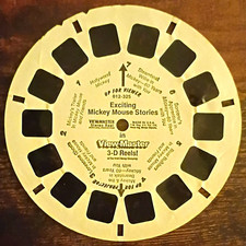 View-Master 3-D Reel Exciting Mickey Mouse Stories 1958 Vintage MPN 012-325