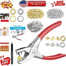 Professional Grommet Eyelet Pliers Kit - 803Pcs for Leather Crafts  More