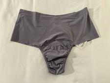 Hanky Panky Breathe Soft High Rise Thong Panties Underwear Grey M NEW