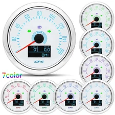2 Gauge Set GPS Speedometer 0-160MPH Fuel Water Temp Press Volt with Sender