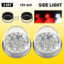 BIG LED Watermelon White Red Lights Side Clearance Marker Turn Signal DRL 4-Wire