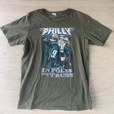 Philadelphia Eagles 2018 Super Bowl LII Memorabilia  In Foles We Trust  Tee L