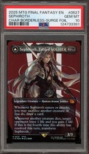Magic MTG Sephiroth Final Fantasy CHAR Borderless Surge Foil #0527 PSA 10