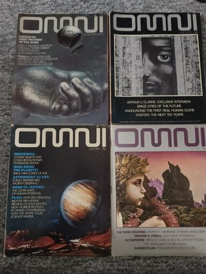 Lot of 4 OMNI Magazine VINTAGE Sci Fi Science Technology 1979