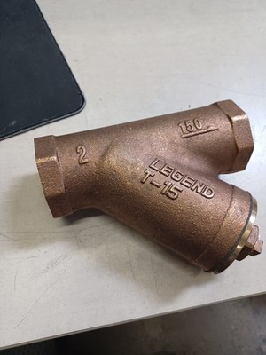 Legend Valve Two Inch Bronze Y Strainer Female NPT Ends 105-508NL