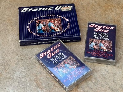 STATUS QUO ROCKING ALL OVER THE YEARS 22 TRACKS ALL TOP 10 HITS CASSETTES(ref P)
