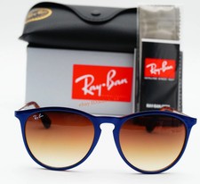 Ray-Ban Erika RB4171 6315/13 Polished Blue Frame Brown Gradient Sunglasses 54mm