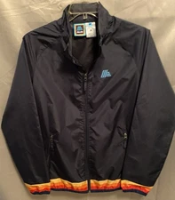 ALDI Gear Navy Blue Full Zip Employee Windbreaker Jacket Men's Medium