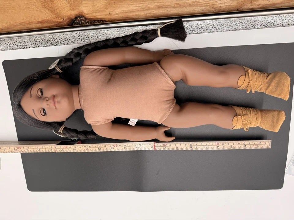 Muñeca American Girl Kaya 18” PC 2002 Cabeza 2008 Cuerpo Como Nueva Trenzas Conjunto Original Foto 3 de 4