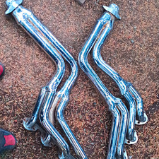 Small Block Chevy Sbc Tri-y Chrome Long-tube Truck Headers