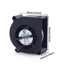 Printer Extruder Cooling Fan Dual Ball Cooling Fan for 5M Pro 5020 Hotend Board