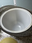 Vintage Atomic Ice Bucket  1960s Gold Glitter Barware rare — photo 5