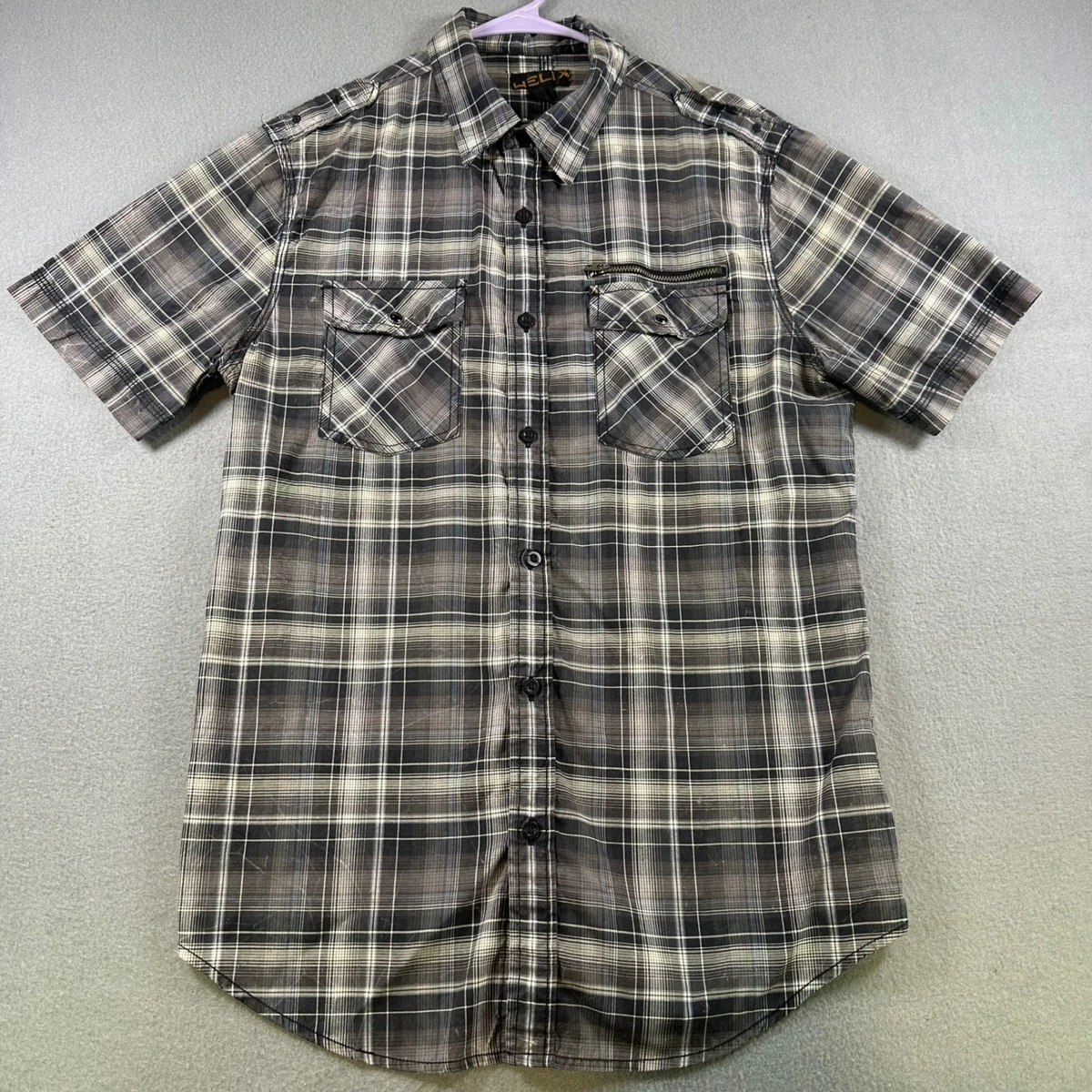 Helix Short Sleeve Black Shirts for Men | eBay